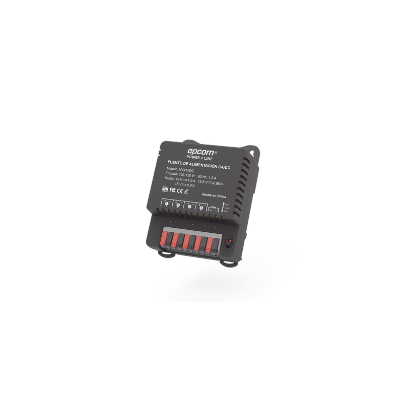 Fuente de Poder EPCOM POWERLINE 4 Cámaras 4A Ajustable 12-15
