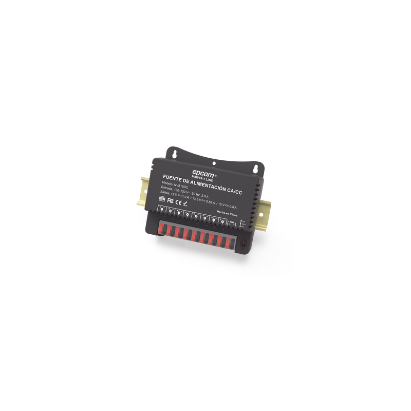 Fuente de Poder 8 Cámaras EPCOM 12V 8A