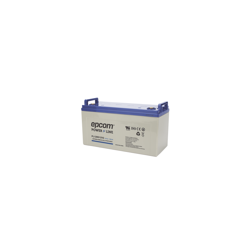 Batería de respaldo 12 120 Ah AGM | Certificada UL94-HB Retardo a la flama básica | Ciclo profundo | Para uso en aplicaciones fotovoltaicas y de emergencia | Terminales T4 