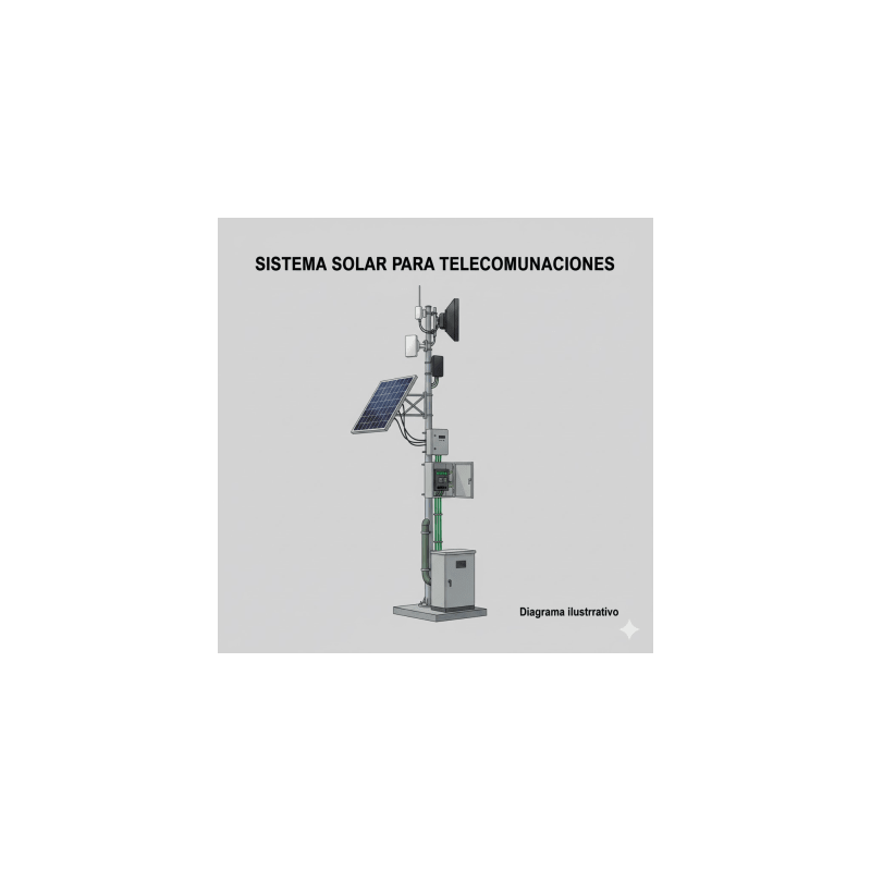 Kit Solar de 28 W con PoE Pasivo 24 Vcc para 2 Radios de Ubiquiti airMAX, Cambium ePMP