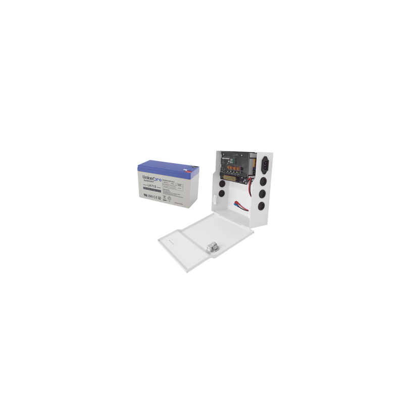 Kit Fuente Poder Epcom 12V 4 Salidas con Batería | Precio México - Envío Inmediato | LM Soluciones