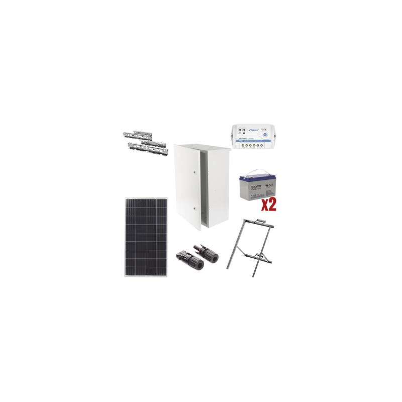 Kit de energía solar de 12 Vcc para alimentar radar de velocidad X-RADAR1