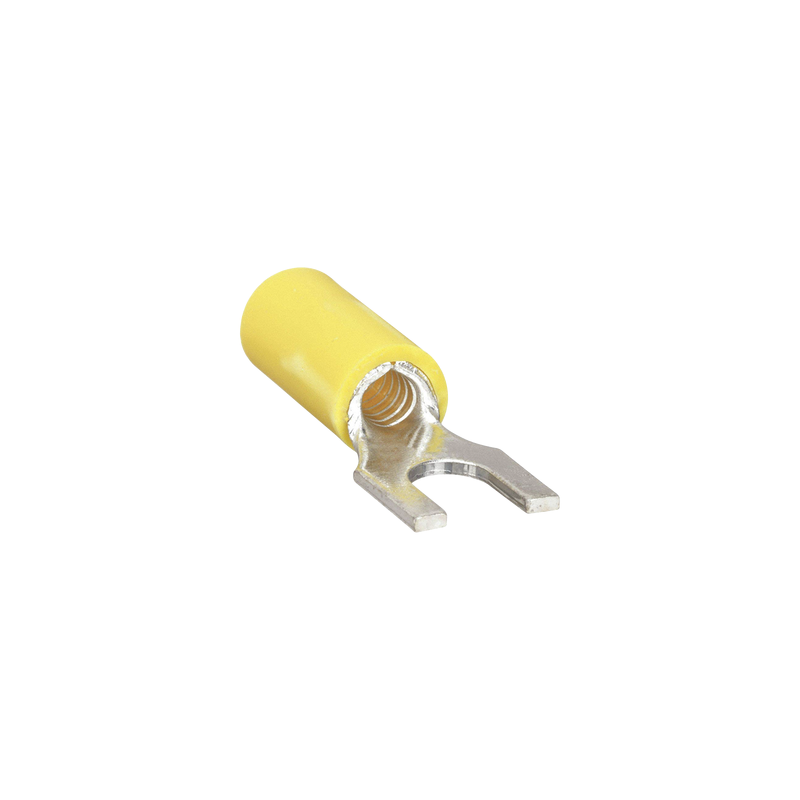 Terminal Horquilla Aislada 12-10 AWG Amarillo 25 pzas | Precio México - Envío Inmediato | LM Soluciones