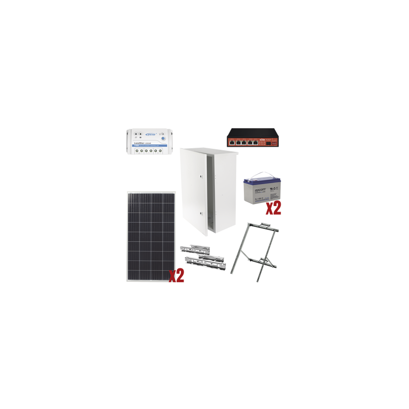 Kit Solar 28W PoE Cámaras Monterrey | Envío Express | Precio México - Envío Inmediato | LM Soluciones