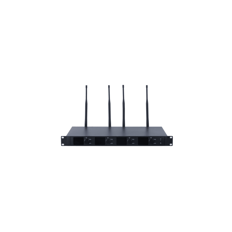 Receptor Micrófono Inalámbrico Digital UHF | Transmisión Digital U-Band pi/4-DQPSK | Distancia 80 mts | Encriptación de Audio | 2197 Ecualizaciones | 15625 Efectos de Reverberación | Pantalla LCD