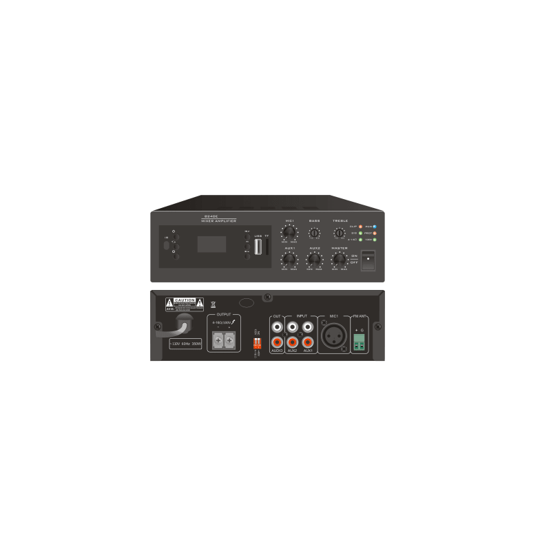Amplificador Digital Mini MP3 Bluetooth 240W EPCOM PROAUDIO