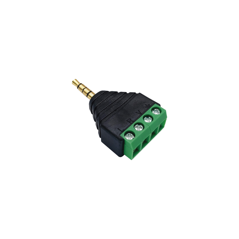 Conector 3.5mm Macho a Terminal Tornillo 4 Pines | EPCOM | Precio México - Envío Inmediato | LM Soluciones