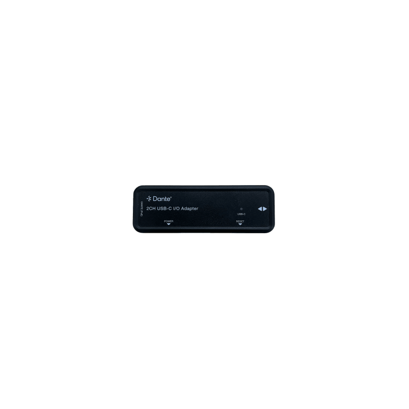 Extensor de Audio Dante® 2CH USB-C I/O Adapter | HDMI 1.4 | 4K@30Hz | Audio 7.1CH HD | USB-C | PoE | Dante® Controller | Latencia Configurable 1-5ms | ESD Protección IEC 61000-4-2