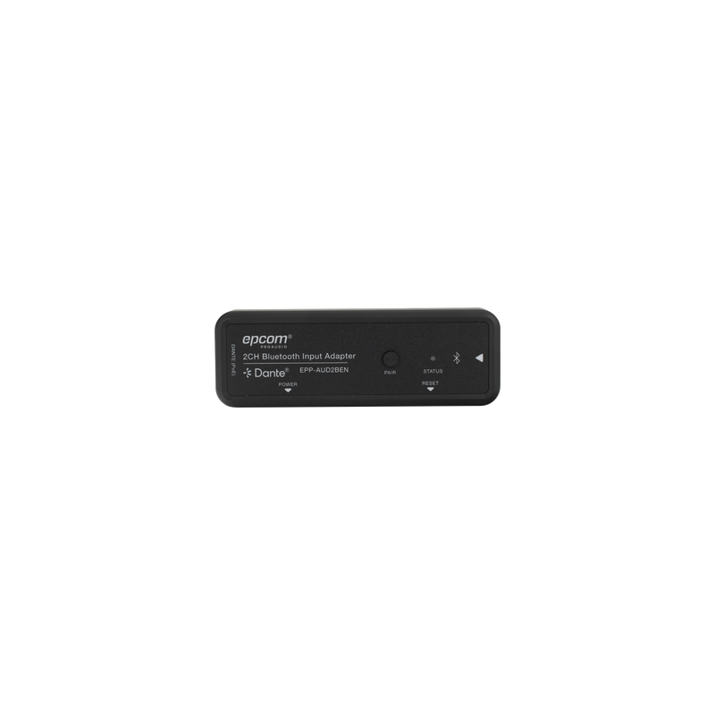 Extensor de Audio / Entrada Bluetooth 2 Canales / Salida Dante® Digital / Latencia 1-5 ms / PoE / Transmisión 100 m (328 ft)