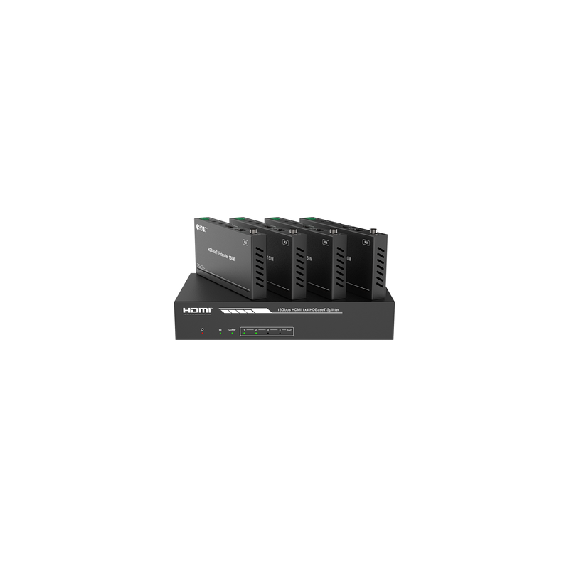 Splitter Extensor HDBaseT 1x4 4K 150m EPCOM | LM Soluciones