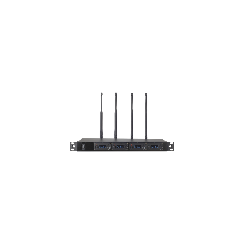 Receptor UHF para 4 micrófonos inalámbricos EPCOM PROAUDIO