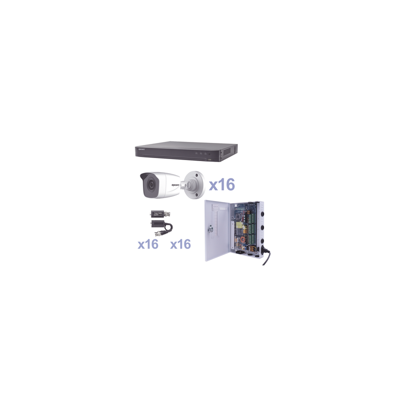 Kit CCTV TurboHD 16 Canales 1080p EPCOM | LM Soluciones