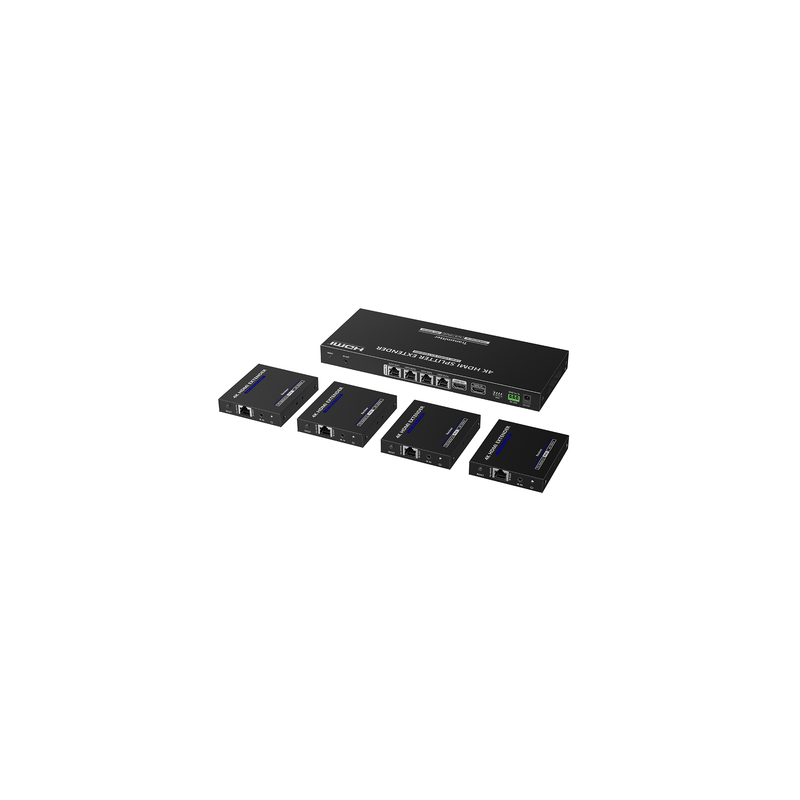 Kit Divisor y Extensor HDMI 1x4 4K@60Hz Cat6 EPCOM TITANIUM | Precio México - Envío Inmediato | LM Soluciones