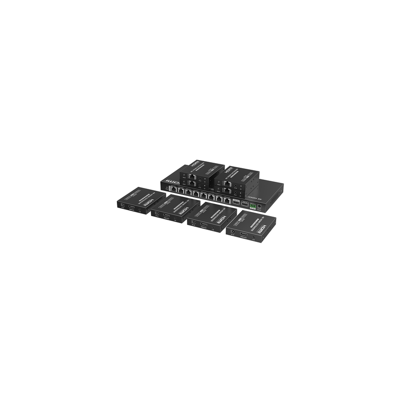 Kit Divisor y Extensor HDMI 1x8 70m 4K EPCOM TITANIUM | Precio México - Envío Inmediato | LM Soluciones