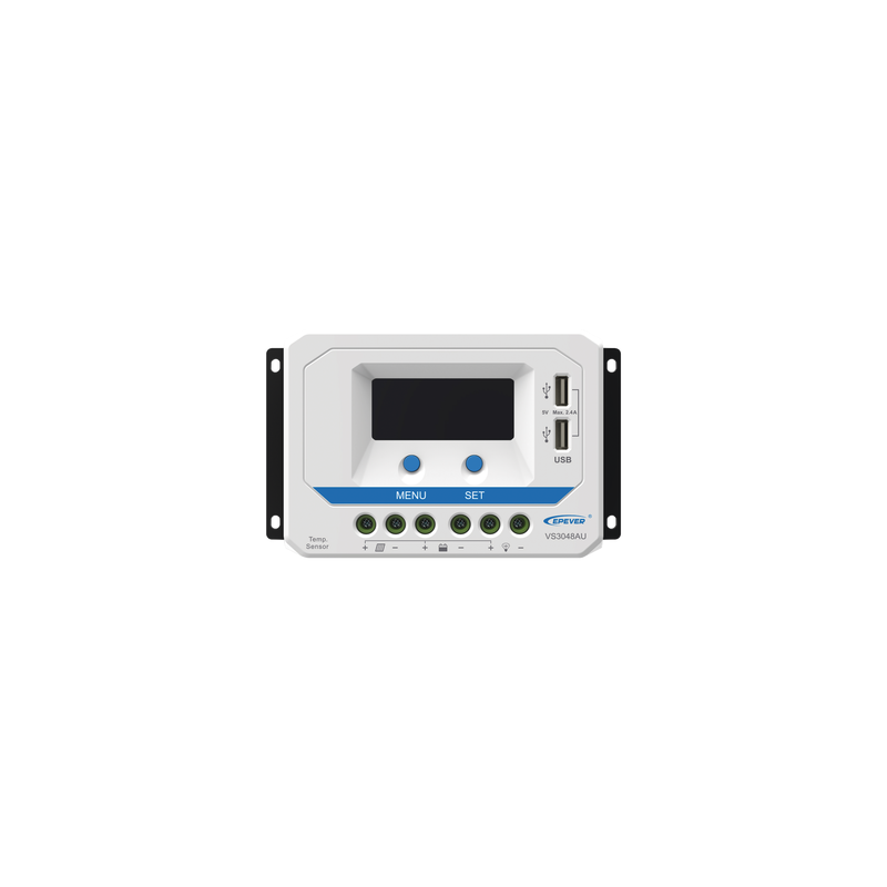 Controlador Solar PWM EPEVER 30A 12/24/36/48V | Precio México - Envío Inmediato | LM Soluciones