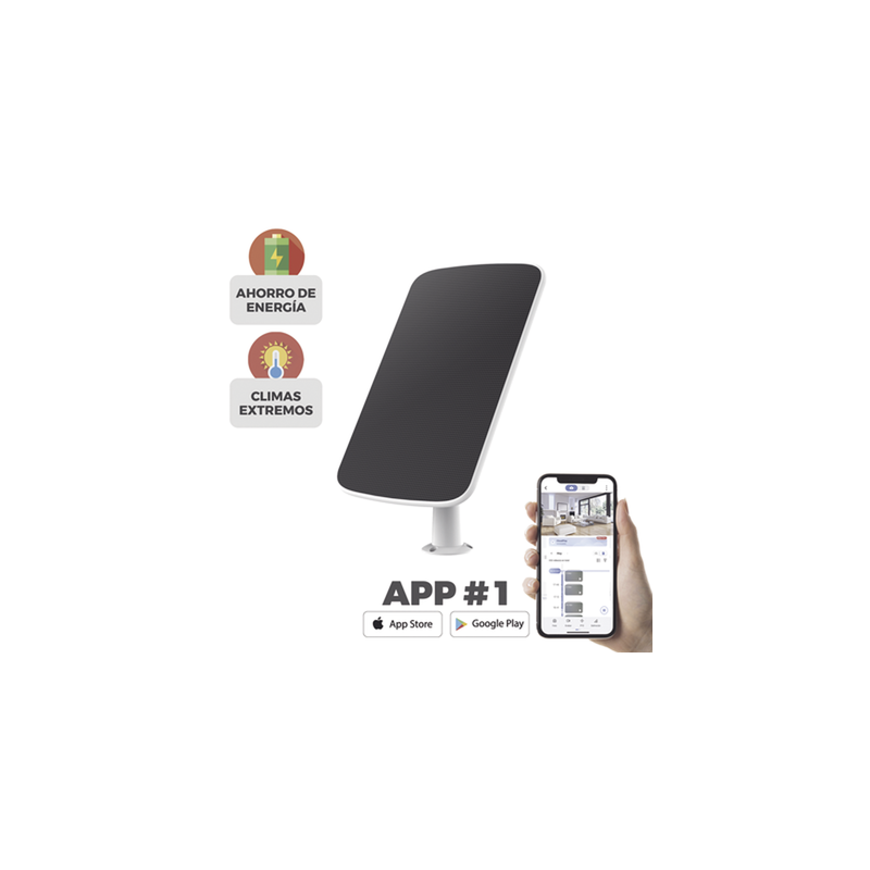 Panel Solar EZVIZ para Cámara CSBC1C Carga USB | Precio México - Envío Inmediato | LM Soluciones