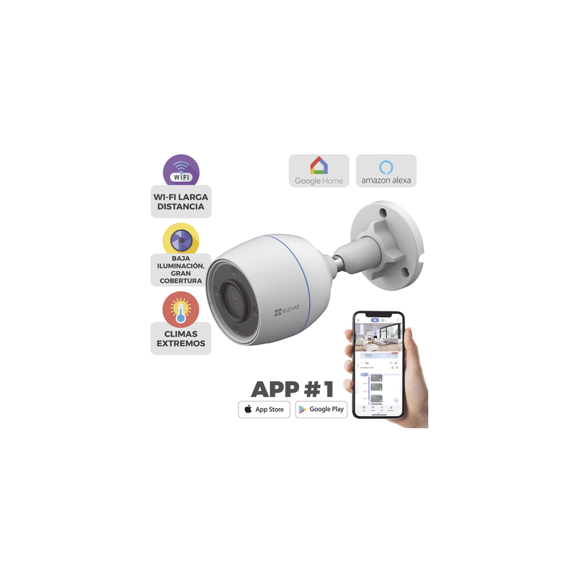Cámara Bala WiFi EZVIZ 2MP con Detección Humana | Precio México - Envío Inmediato | LM Soluciones
