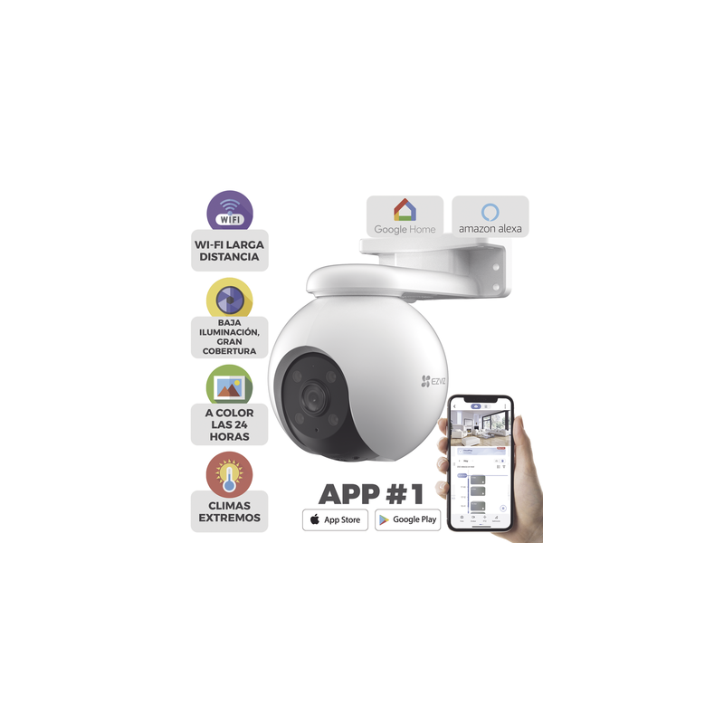 Cámara PT WiFi 3K 5MP EZVIZ con Detección Inteligente | Precio México - Envío Inmediato | LM Soluciones