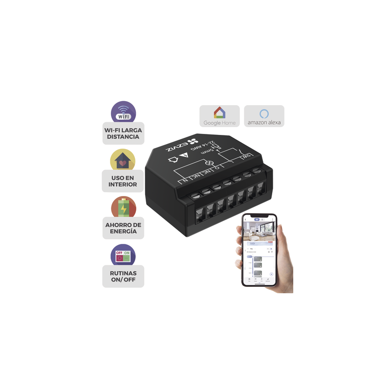 Relevador Wi-Fi Inteligente EZVIZ para Iluminación | LM Solu | Precio México - Envío Inmediato | LM Soluciones