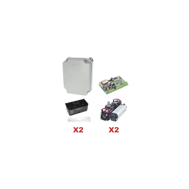 Kit Operadores Subterráneos FAAC S800 115V para Puertas Abat
