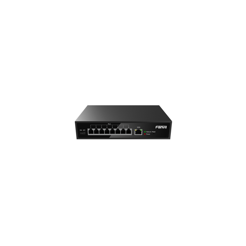 Switch PoE 2 Hilos Fanvil X303-2 8 puertos RJ11