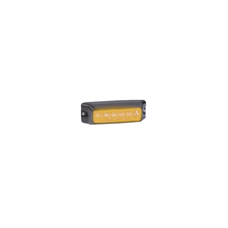 Luz auxiliar de 6 LED, Flasher Integrado, Color ámbar, Mica Transparente