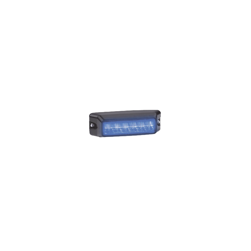 Luz auxiliar de 6 LED, Flasher Integrado, Color Azul, Mica Transparente