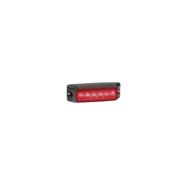Luz auxiliar de 6 LED, Flasher Integrado, Color Rojo, Mica Transparente