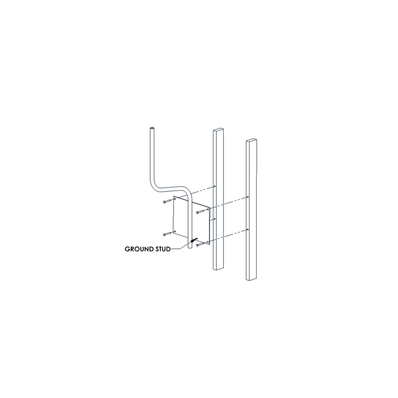 Soporte para montaje en pared compatible con linea de antenas OMNI-B