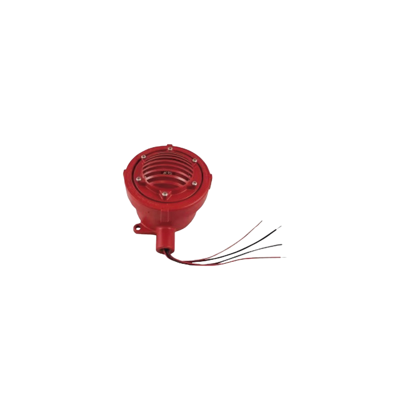 Bocina Vibratone Federal Signal 24Vcd roja prueba explosione