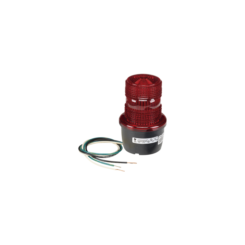 Luz de advertencia LED Streamline 120Vca roja para montaje e