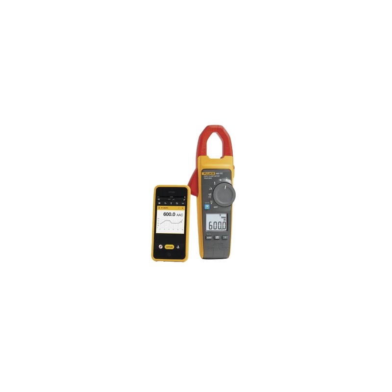Amperímetro de Gancho RMS 600A Temp MA Capacitancia Fluke 90