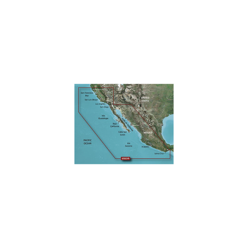 Mapa HXUS021R California - México GARMIN | Precio México - Envío Inmediato | LM Soluciones