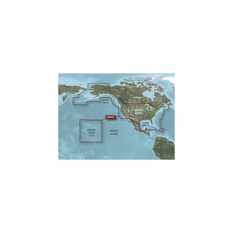Mapa HXUS604X Costas EE.UU. y Oeste Canadá - Garmin | Precio México - Envío Inmediato | LM Soluciones