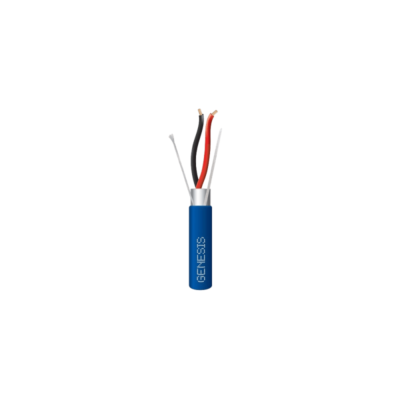 Bobina Cable 2x18 AWG Blindado Plenum 305m GENESIS