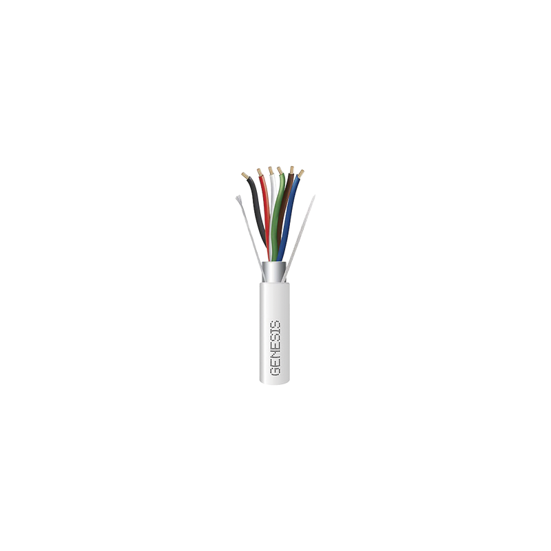 Cable Cobre 6x18 AWG Plenum 305m GENESIS para Alarmas y Cont | Precio México - Envío Inmediato | LM Soluciones