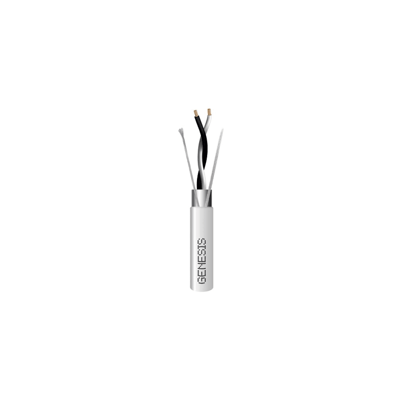 Carrete 305m Cable 2x22 AWG Blindado Plenum GENESIS