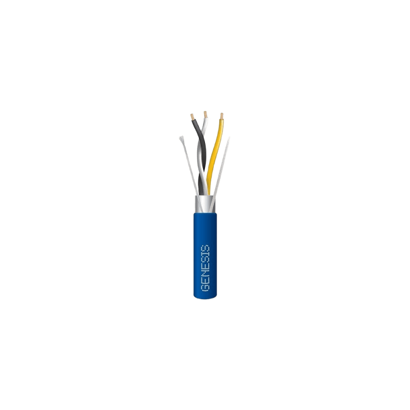 Cable 3x22 AWG Blindado Plenum 305m GENESIS para Automatizac