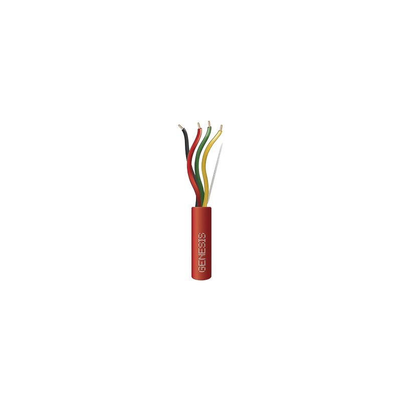Carrete 305m Alambre 4x14 AWG Plenum FPLP-CL3P Rojo GENESIS