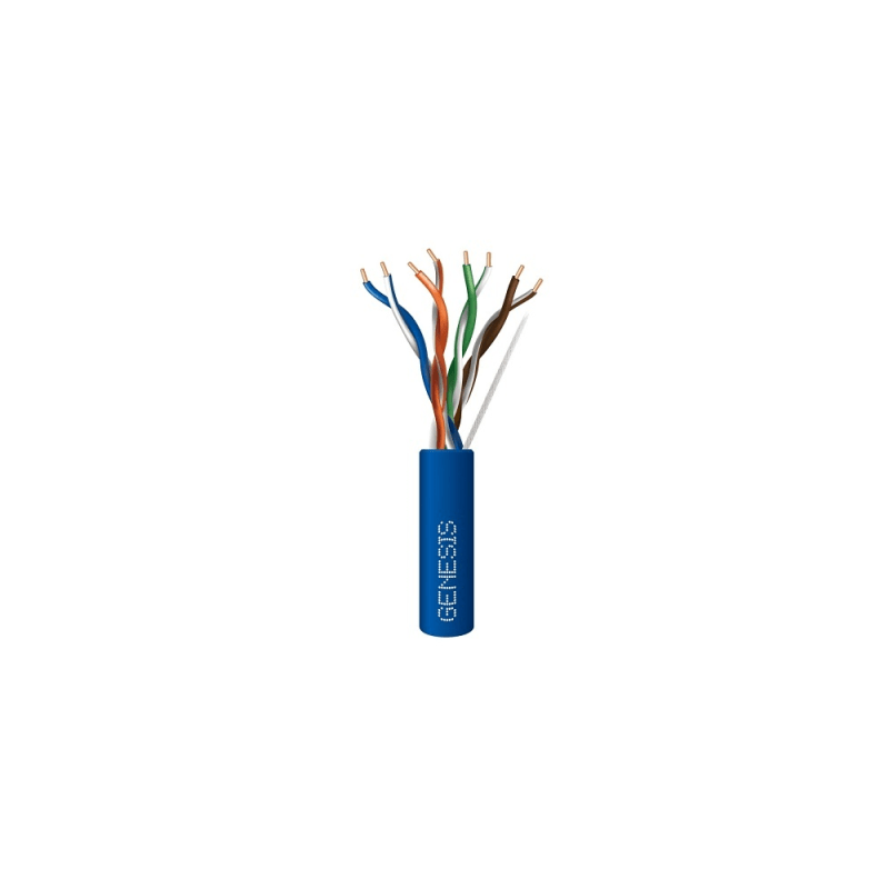Bobina Cable UTP Cat6 Riser 305m Azul Genesis | Precio México - Envío Inmediato | LM Soluciones