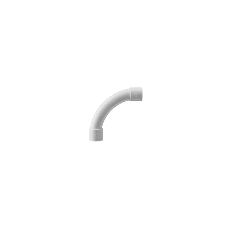 Curva radio estrecho PVC 40mm GEWISS para tubería rígida | Precio México - Envío Inmediato | LM Soluciones