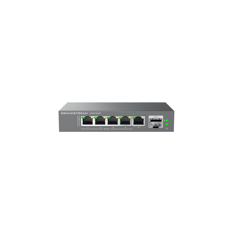 Switch Multi-Gigabit 5 Puertos 2.5G PoE Grandstream GWN7700M