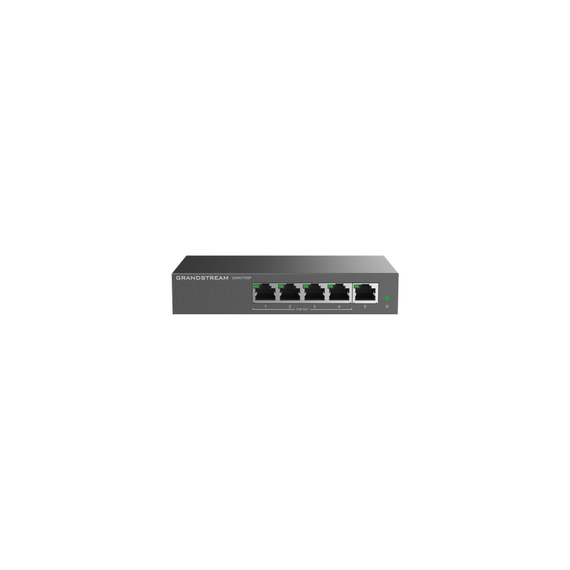Switch PoE+ Gigabit 5 Puertos Grandstream | LM Soluciones