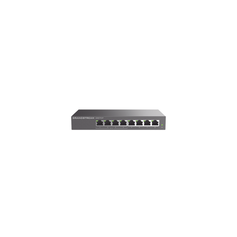 Switch PoE+ Gigabit 8 Puertos Grandstream GWN7701P | Precio México - Envío Inmediato | LM Soluciones