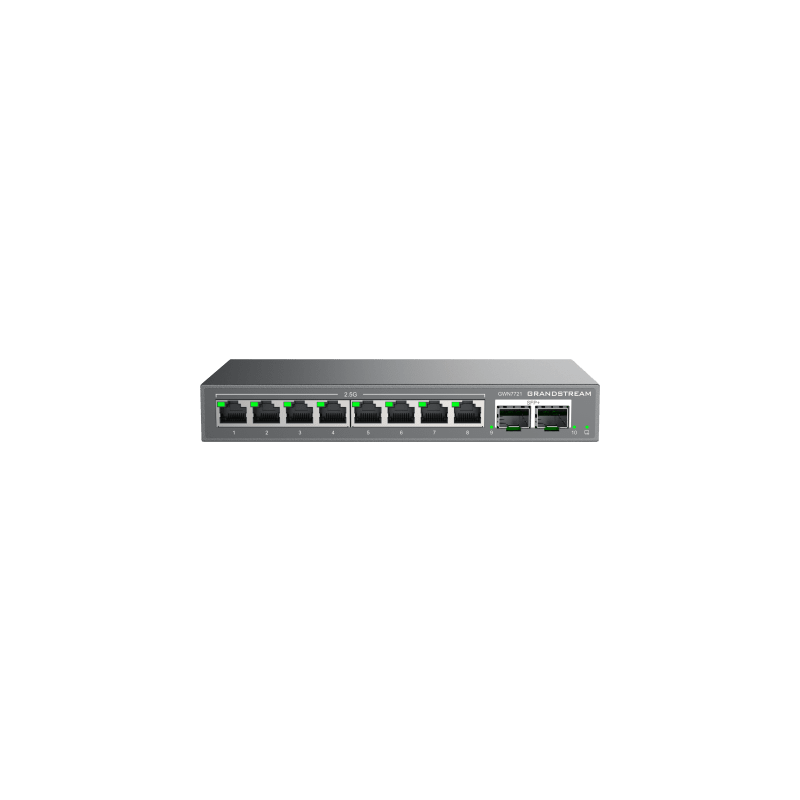 Switch L2 Lite 10 Puertos Grandstream 2.5GbE y 10G SFP+