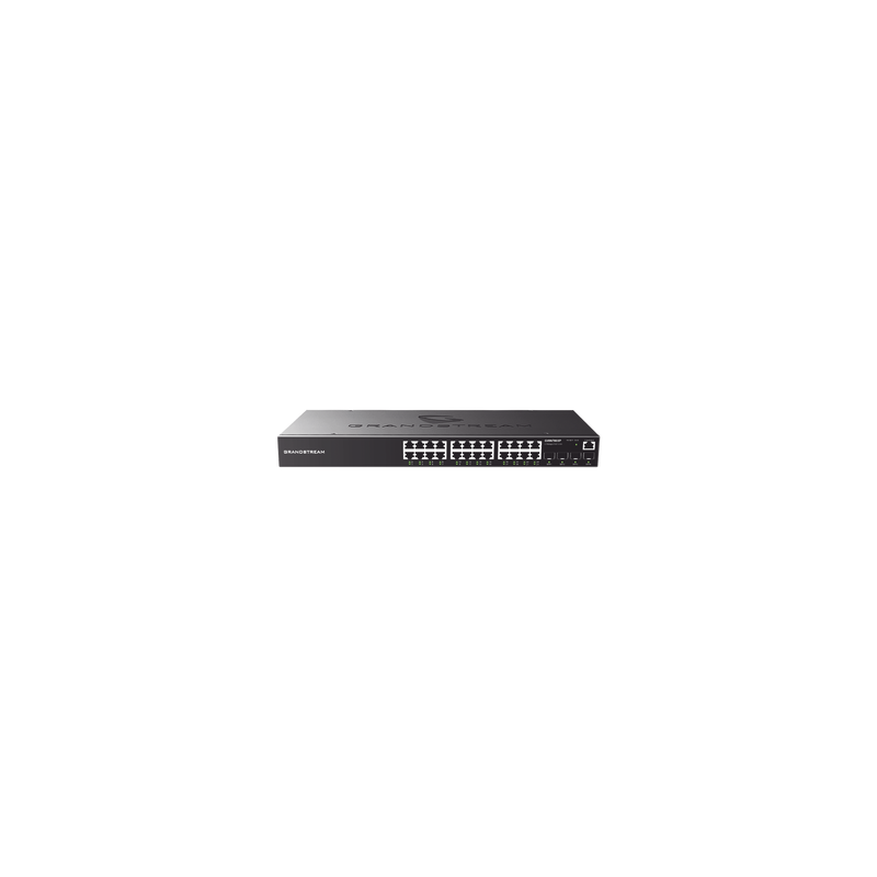 Switch Gigabit Administrable 24 Puertos + 4 SFP GRANDSTREAM | Precio México - Envío Inmediato | LM Soluciones