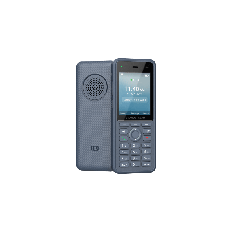 Teléfono IP Wi-Fi Inalámbrico WP836 / Wi-Fi 6 Doble Banda / IP69K Resistente a Exteriores / Batería 3000 mAh / 4 Conferencias / Bluetooth Integrado / USB Tipo C / Compatibilidad con Códec Opus HD