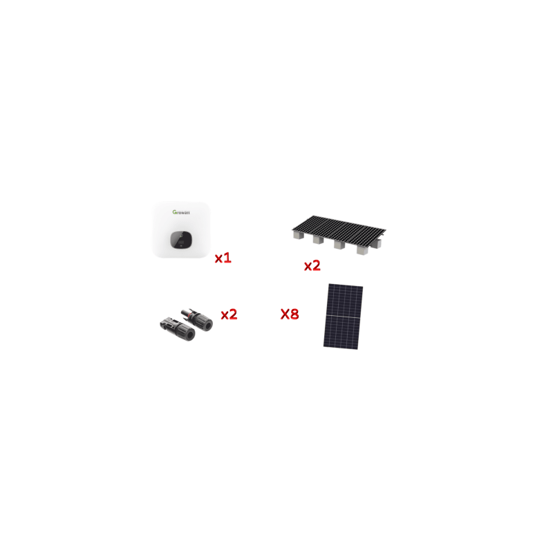 Kit Solar Interconexion  / 5kW  220Vca / Inversor GROWATT / Montaje Incluido  