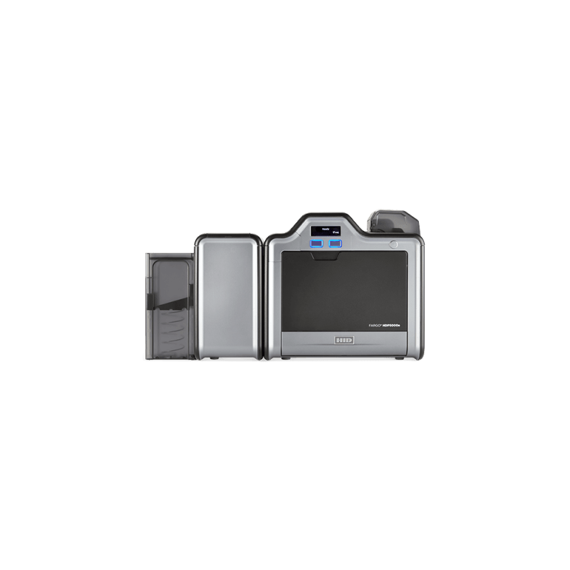 Impresora de Tarjetas HDP5000e / Retransferencia / Resolución 300 dpi / 16.7 Millones de Colores / Laminación y Codificación Opcional / Conexión USB y Ethernet / HID Global