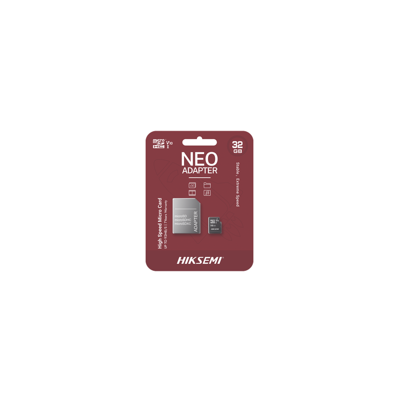 Memoria microSD con Adaptador Ideal para Celular o Tablet / 32 GB / Multipropósito / Clase 10 / 92 MB/s Lectura / 50 MB/s Escritura